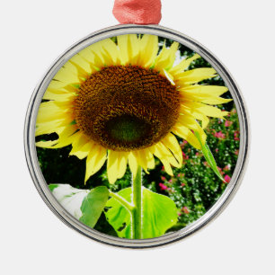 Große gelbe Sonnenblume Ornament Aus Metall