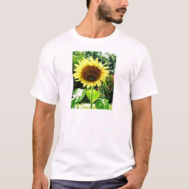 Große gelbe Sonnenblume T-Shirt (Vorderseite)