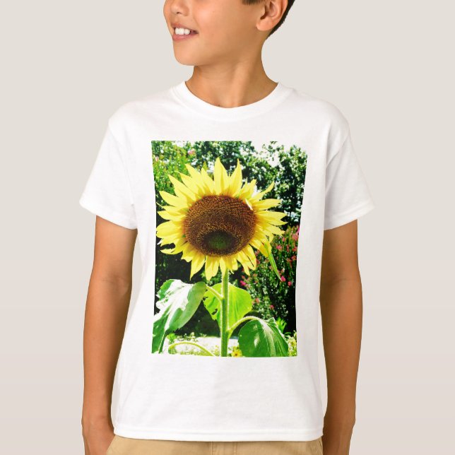 Große gelbe Sonnenblume T-Shirt (Vorderseite)