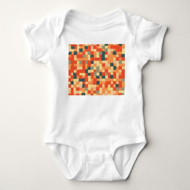 Große Geometrie: Nahtloses Abstraktes Muster. Baby Strampler (Vorderseite)