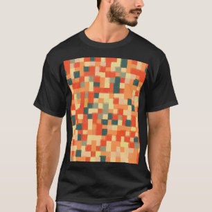 Große Geometrie: Nahtloses Abstraktes Muster. T-Shirt