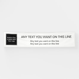 Große Geschäfts-Logo-Fahnen-Schablone Banner