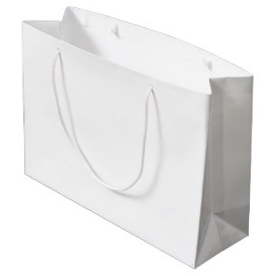 Große Geschenktasche Glänzender weißer Seilgriff Geschenktüte