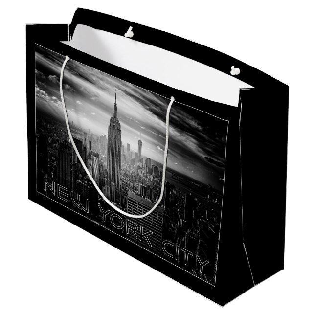 Große Geschenktasche NEW YORK CITY Große Geschenktüte (Rückseite Schrägansicht)