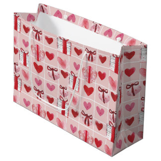 Große Geschenktasche 'Wrapped with Love' Geschenktüte