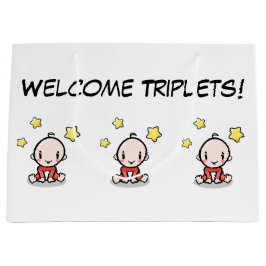 große Geschenktüte für Triplets, Verpackungspapier