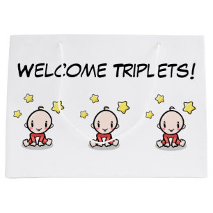 große Geschenktüte für Triplets, Verpackungspapier