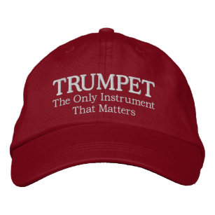 Große gestickte Trompete-Musik-Kappe Bestickte Baseballkappe
