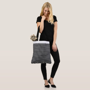 Große gestreifte Taschen-Tasche