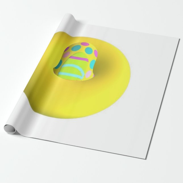 GROSSE GIANTE EXTRA GROSSE GELBE ABSTRAKTE KUNST GESCHENKPAPIER (Ungerollt)