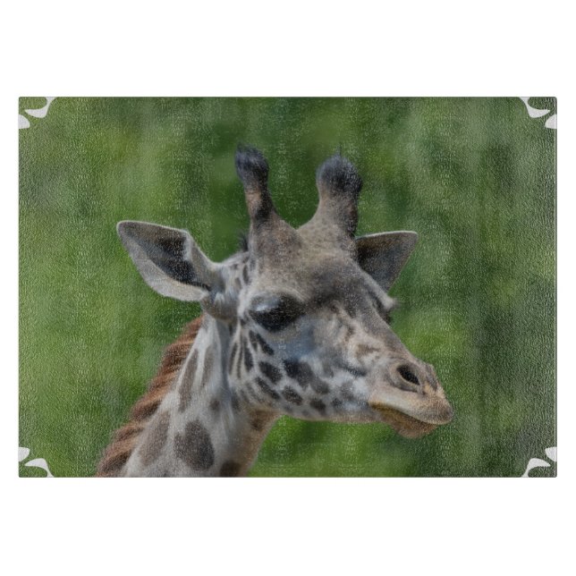 Große Giraffe Schneidebrett (Vorderseite)