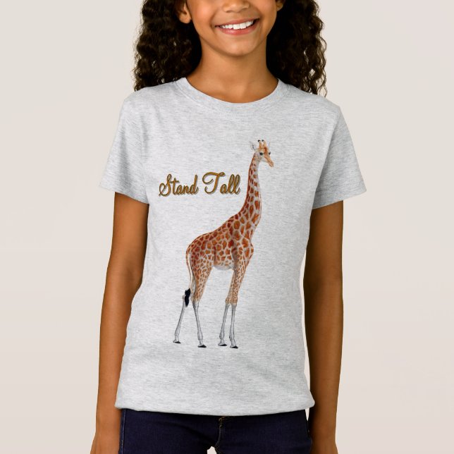 Große Giraffe  T-Shirt (Vorderseite)