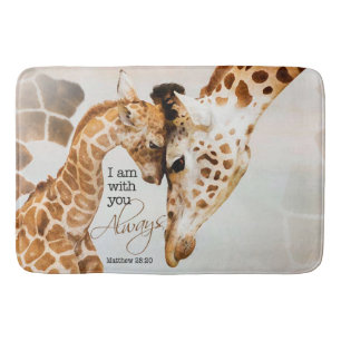 Große Giraffenbadmatte Badematte