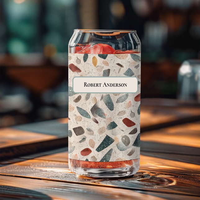 Große Glas-Chips im Retro-Terrazzo-Muster Glas in  (Von Creator hochgeladen)