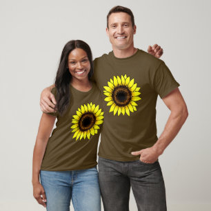 Große goldgelbe Sonnenblume T-Shirt