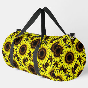 Große goldgelbe Sonnenblumen Duffle Bag