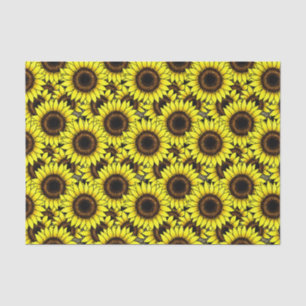 Große goldgelbe Sonnenblumen Seidenpapier
