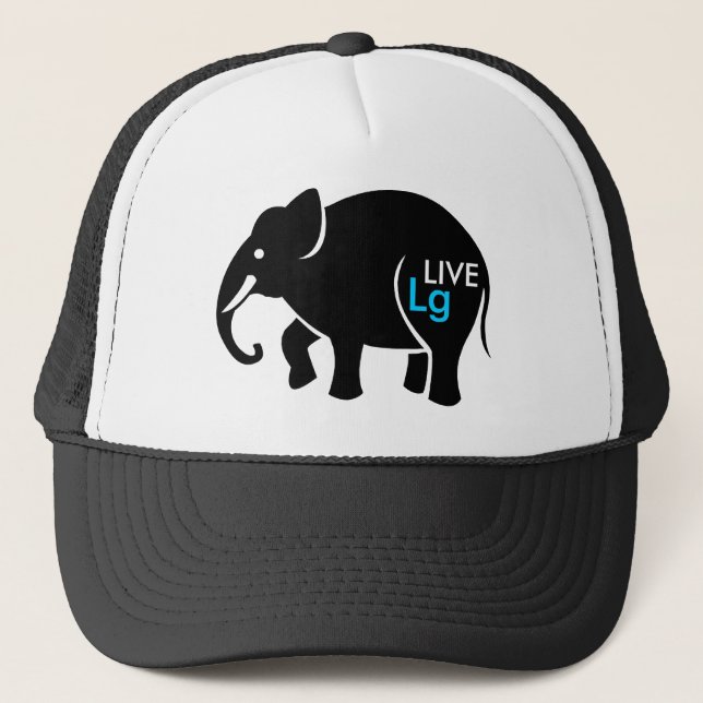 Große grafische lebhaftkappe truckerkappe (Vorderseite)