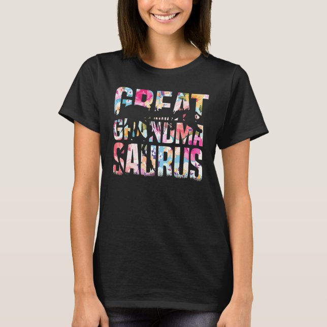 Große Grandmasaurus Rex Oma Rex Große Oma T-Shirt (Vorderseite)