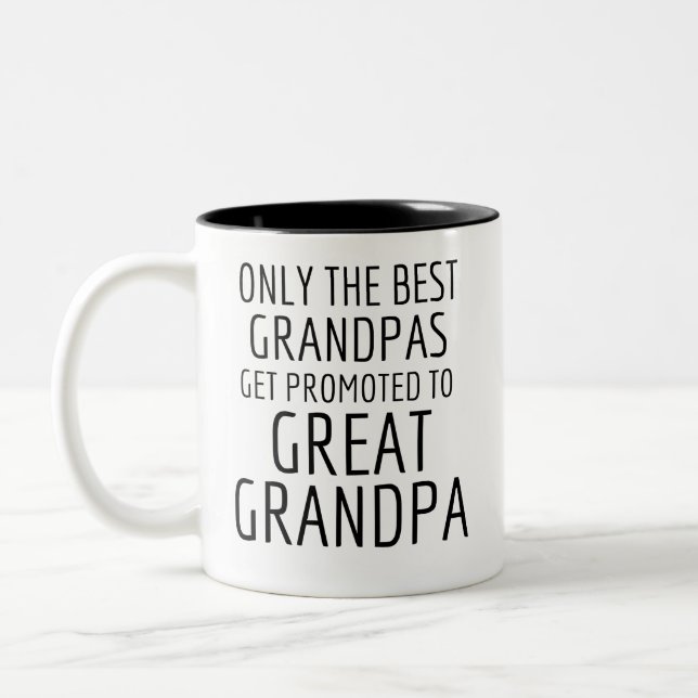 Große Grandpas nur die besten Grandpas werden gefö Zweifarbige Tasse (Links)