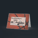 Große Grandson 14. Geburtstag Basketball Groß Karte<br><div class="desc">Sende Slam Dunk 14. Geburtstag Gruß an einen besonderen Urenkel von Deinem mit dieser lustigen Karte. Diese abgenutzte Basketballkarte wird ihn sicherlich dazu bringen,  an seinem besonderen Tag einen Ball zu haben. DER TEXT AUF DER KARTENDECKE IST EIN GRUNGE-STIL,  DER ABSICHTLICH ALTER AUSSIEHT.</div>