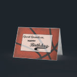 Große Grandson Birthday Basketball erschüttert Karte<br><div class="desc">Dies wäre die perfekte Karte,  um Ihren Urenkel zum Geburtstag zu schicken. Das wird ihm am meisten gefallen,  wenn er vor allem den Basketballsport Liebe. Hol ihm heute diese Karte! DER TEXT AUF DER KARTENDECKE IST EIN GRUNGE-STIL,  DER ABSICHTLICH ALTER AUSSIEHT.</div>