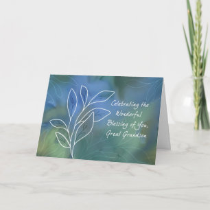 Große Grandson Religious Birthday Segings Karte