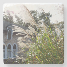 Große Gräser haben Windows - Martha's Vineyard Steinuntersetzer