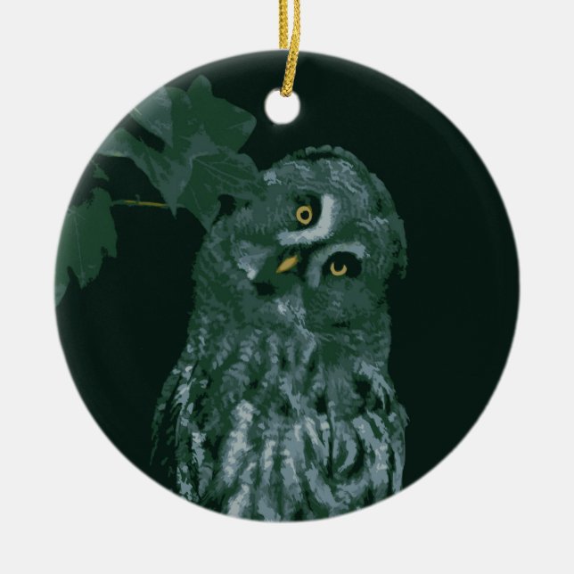 Große graue Schmuckstücke Keramik Ornament (Vorne)