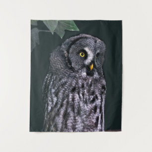 Große Graueule Halloween-Wildlife-Kunst Wandteppich
