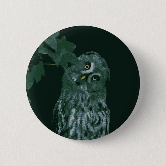 Große Grauschale Button (Vorderseite)