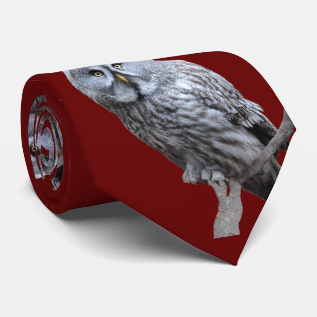 Große Grauschale Krawatte (Gerollt)