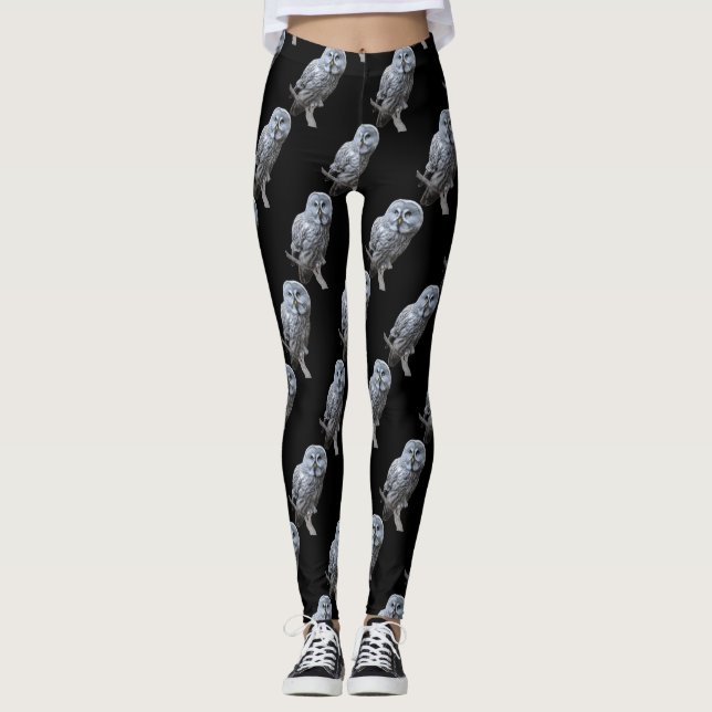 Große Grauschale Leggings (Vorderseite)