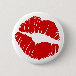 Große große Lippen küssen riesige Lippenenormen Button