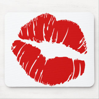 Große große Lippen küssen riesige Lippenenormen Mousepad