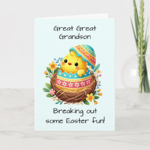 Große Große Osterkichel Breaking-Muschel Karte