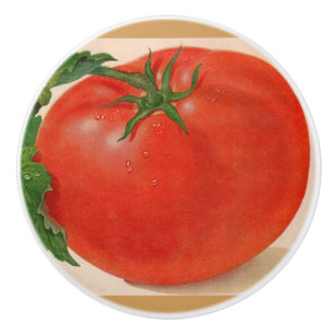 große GROSSE saftige Tomate Keramikknauf