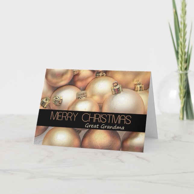 Große Großeltern frohe Weihnachten (Vorderseite)