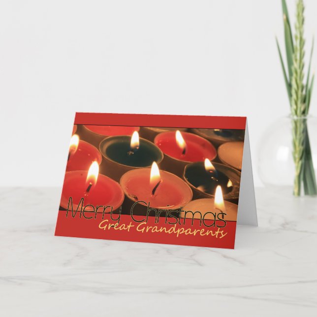 Große Großeltern frohe Weihnachten (Vorderseite)