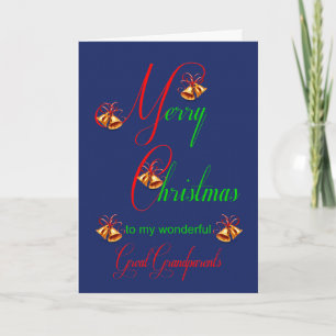 Große Großeltern Weihnachtsscrolls Feiertagskarte