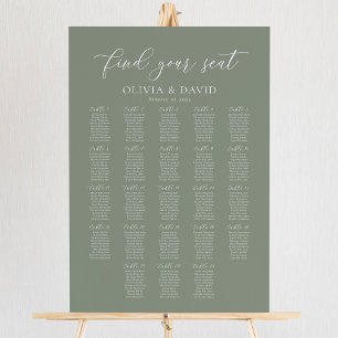 Größe Grün 23 Tische für Sitzplätze Poster