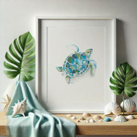 Große grüne und blaue Aquarelltore