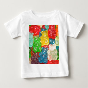 Große gummiartige Bärenmuster für Groß & Klein, Sü Baby T-shirt