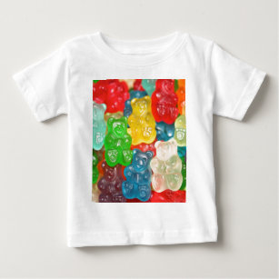 Große gummiartige Bärenmuster für Groß & Klein, Sü Baby T-shirt