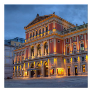 Große Halle der Dackel Musikverein, Wien, Österrei Poster