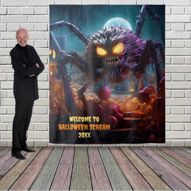 Große Halloween-Beängstigende Spinne - Hintergrund Wandteppich (Von Creator hochgeladen)