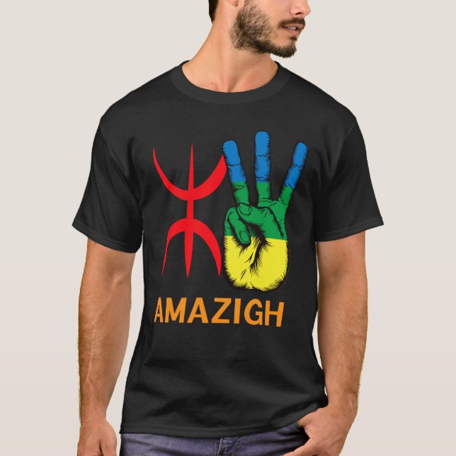 Große Hand und Yaz-Alphabet  T-Shirt (Vorderseite)