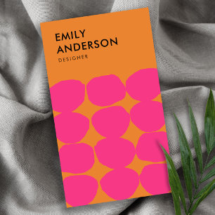 GROSSE HAND-ZURÜCK-RUST-POLKA-HUNDEN VISITENKARTE