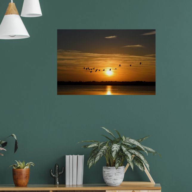 Große Helden bei Sonnenuntergang Poster (Wohnzimmer 1)