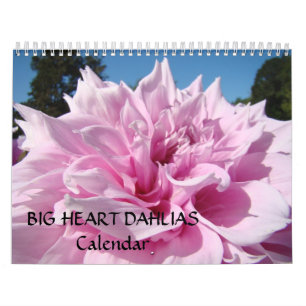 GROSSE HERZ DAHLIEN Kalender Freunde Geschenke Fei